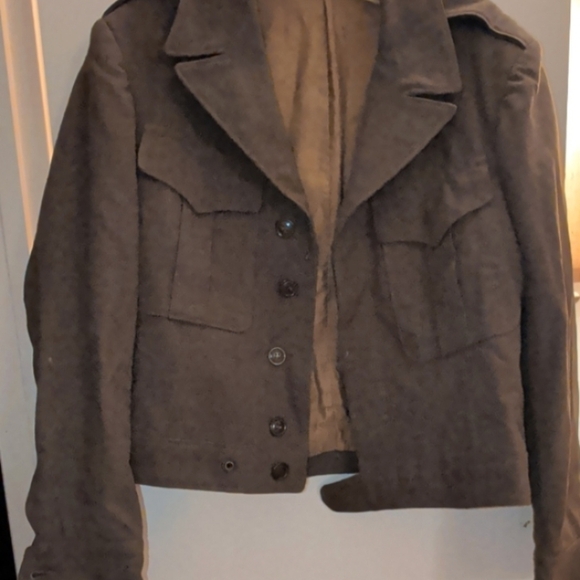 Jackets & Blazers - Elegant Brown Utility Jacket for Women